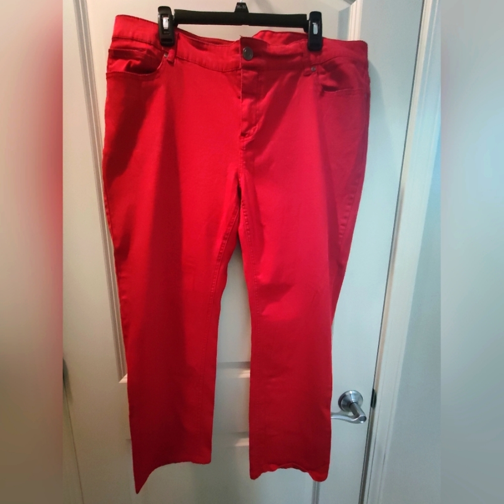 Women's Plus size 18 Red stretchy Jeans